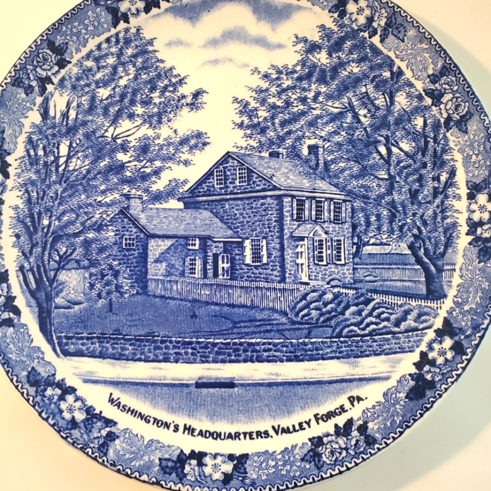 Vintage Old English Staffordshire Plate  Valley forge Valley forge